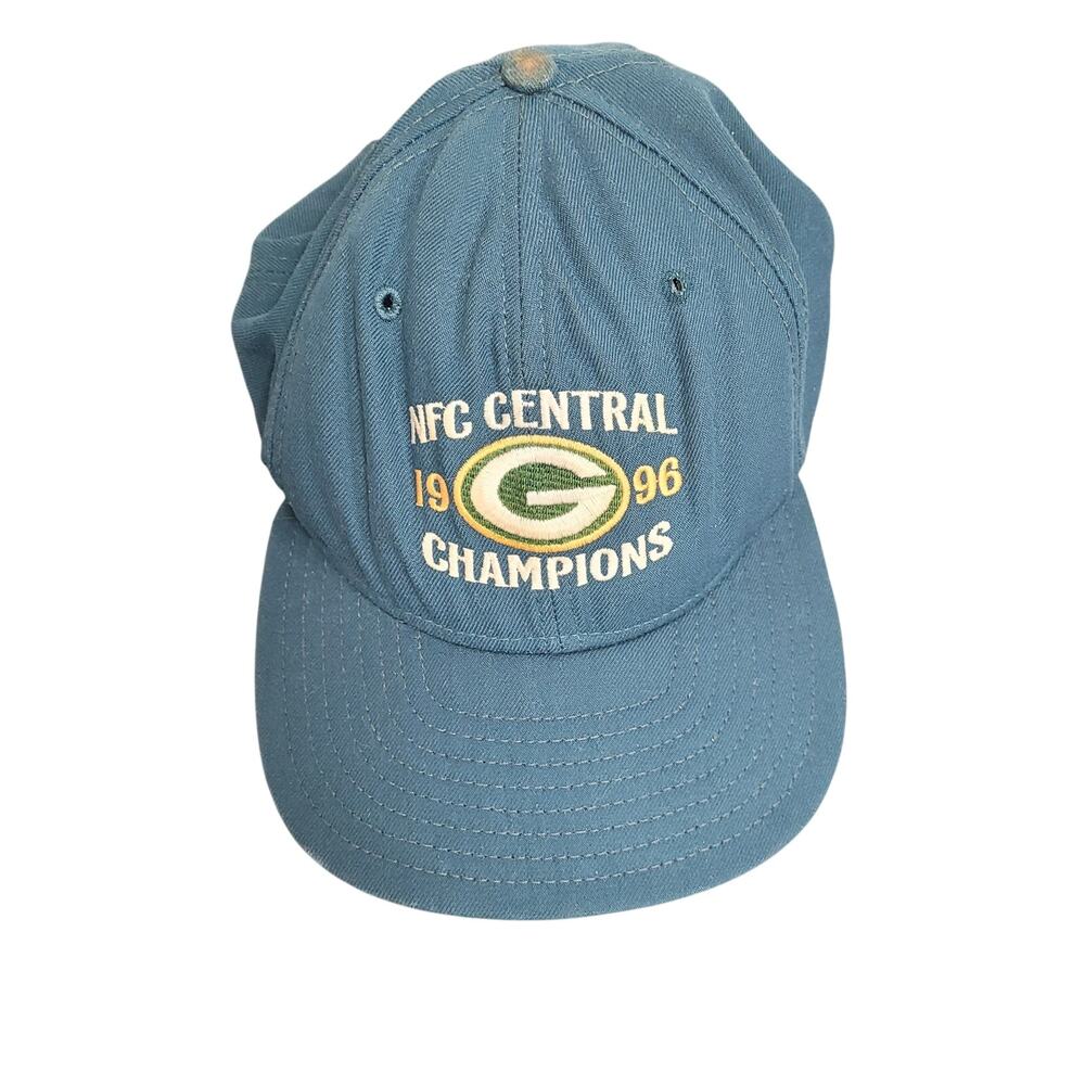 Vintage Green Bay Packers NFC Central Champions New Era Snapback Hat 90s